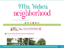 Tablet Screenshot of mrswebersneighborhood.com
